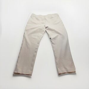 Chico's Beige Stretch Pull On Crop Pants Size 2/US 12